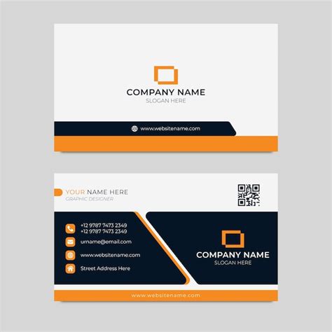 Premium Vector Professional Modern Business Card Design Template