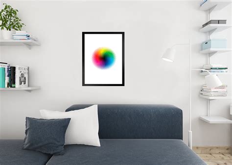 Poster Foundry Color Wheel Cmyk Roygbiv Rainbow Spectrum Chart Print