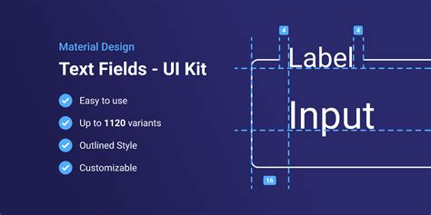 Material Design Text Fields Inputs Outlined Figma