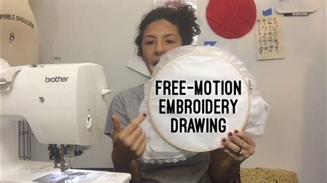 How To Do Free Motion Embroidery Using A Regular Sewing Machine Youtube