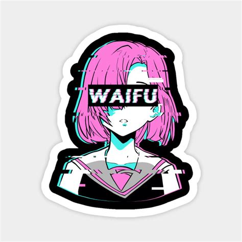 Aesthetic Vaporwave Anime Girl - Vaporwave Aesthetic - Magnet | TeePublic