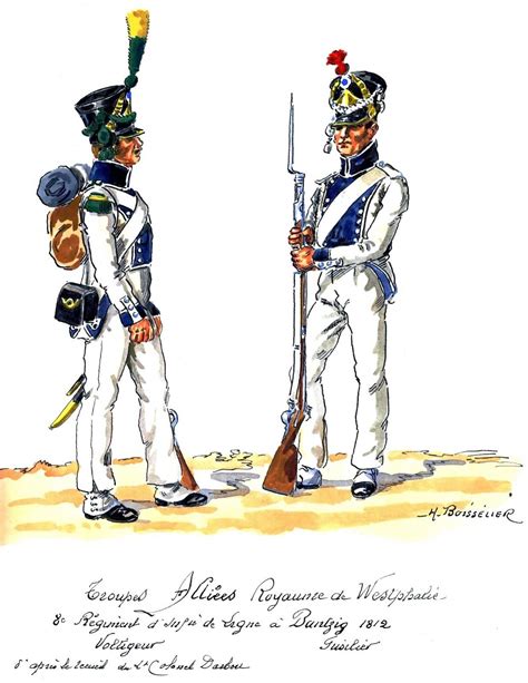 Westphalia 8th Line Infantry Voltigeur And Fusilier At Bantzig 1812