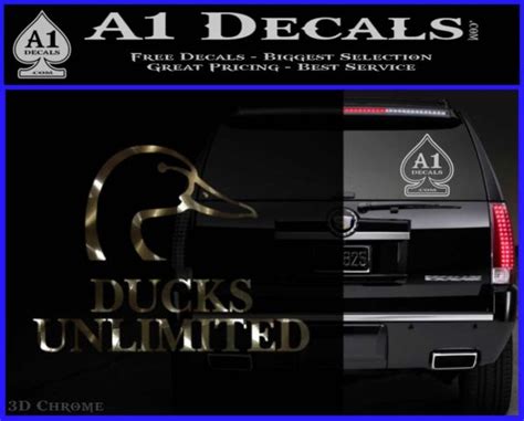 Ducks Unlimited Decal Sticker Full » A1 Decals