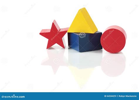 Block Shapes Stock Image Image Of Blue Round Isolated 6434429