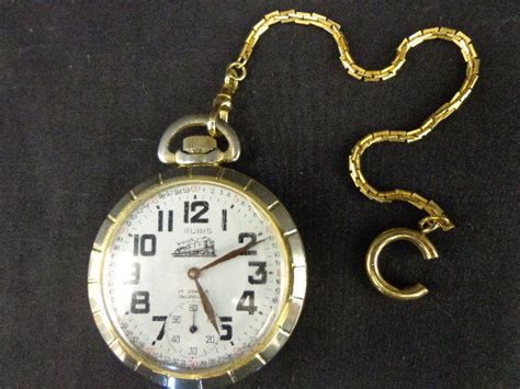 Rubis Incabloc Pocket Watch—open Type 17 Jewels Grad Lot 42