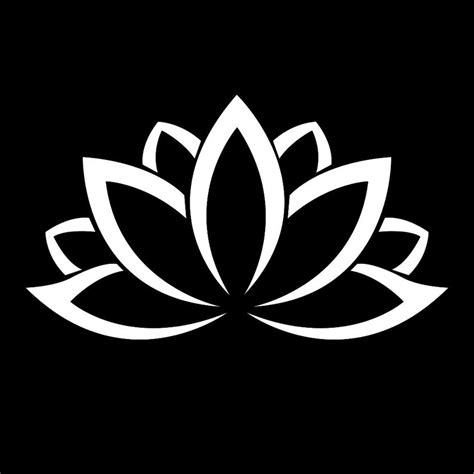 Lotus Flower Vinyl Sticker Decal Etsy