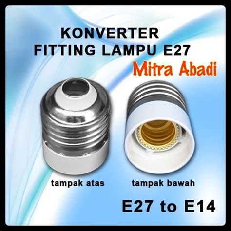 Jual Konverter Lampu Fitting E27 To Fitting E14 Shopee Indonesia