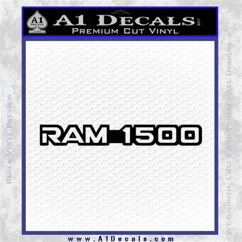 Dodge Ram 1500 Decal Sticker 2pk » A1 Decals