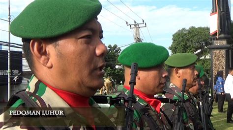 Upacara Hari Juang Tni Ad Ke Dandim Kota Sukabumi Bacakan