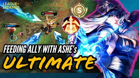 FEED YOUR ALLY WITH ASHE S ULTIMATE ABILITY WILD RIFT ASHE GAMEPLAY