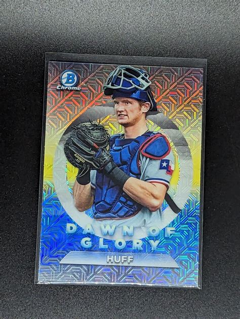 Bowman Chrome Sam Huff Dawn Of Glory Mojo Refractor Dg Texas