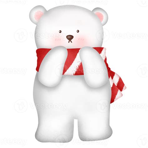 Christmas Polar Bear 9374065 Png