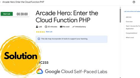 Arcade Hero Enter The Cloud Function PHP Solution Qwiklabs