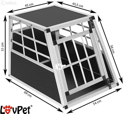 Alu Hundetransportbox Grösse M B T H 54 x 69 x 51 cm im Kanton Basel