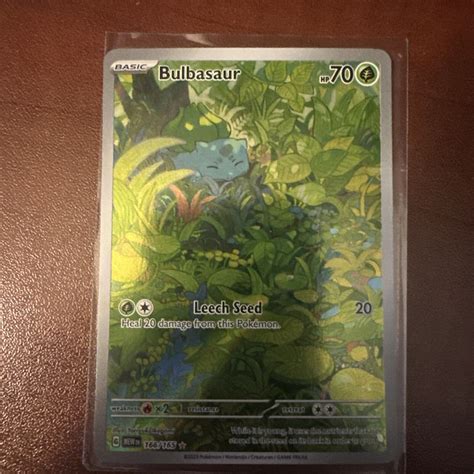 Pokémon Tcg Bulbasaur Scarlet And Violet 151 166165 Holo Illustration Rare Ebay