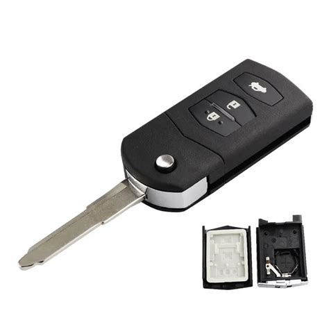 YIQIXIN 2 3 4ปม Remote Key กรณ Fob Shell Flip พบสำหรบ Mazda 2 3 5