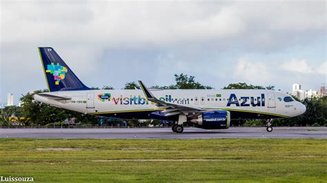 AZUL AIRLINES A320neo PR YRV Speeding Up RWY18 SBRF Recif Flickr