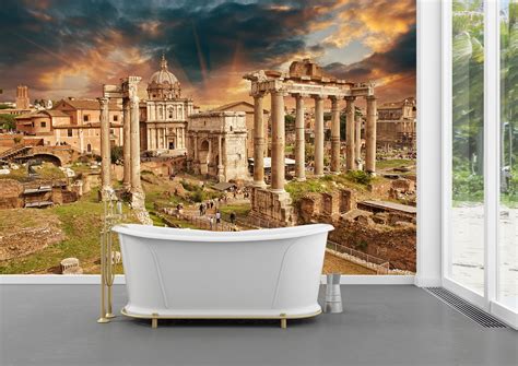 Ancient Ruins Of Rome Wall Mural Photo Wallpaper Uv Print Etsy