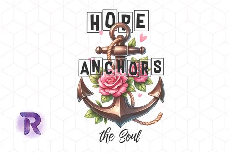 Hope Anchors The Soul Floral Christian Graphic By Revelin · Creative