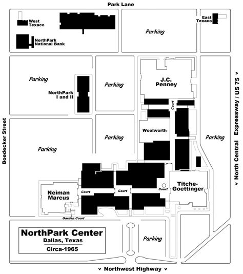 Northpark Mall Dallas Map