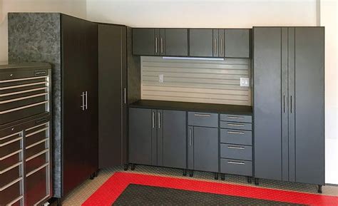 Black Corner Garage Cabinets