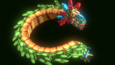 Quetzalcóatl The Feathered Serpent Modelengine 3d Model By Kdriiq69