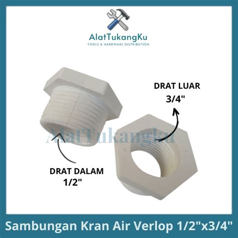 Jual Vlok Drat Plok Ring Pvc Verlop Sambungan Plastik Kran Drat