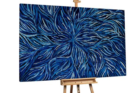 Commander Peinture L Huile Blue Coral Dance Kunstloft