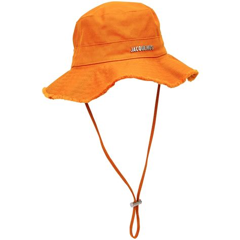 Jacquemus Jacquemus Le Bob Artichaut Canvas Bucket Hat Orange