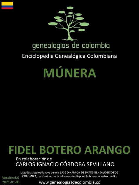 Genealog As De La Famila De Apellido Munera En Colombia