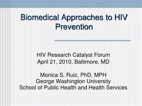 Ppt Biomedical Approaches To Hiv Prevention Powerpoint Presentation