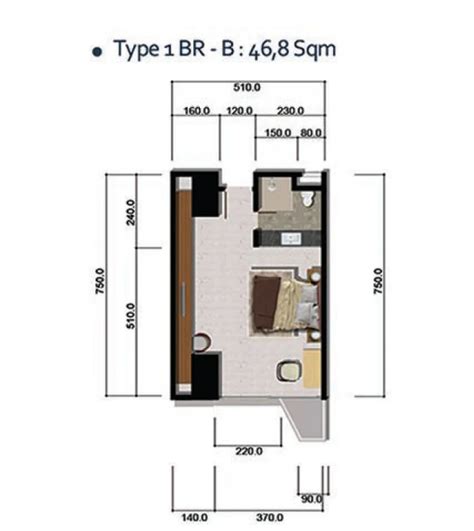 Unit Type Studio Bedroom Carstensz