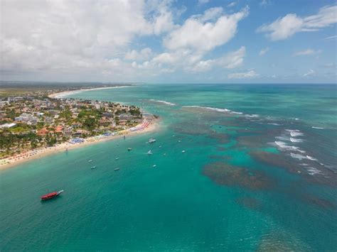 Premium Photo Aerial View Of Porto De Galinhas Beach In The City Of