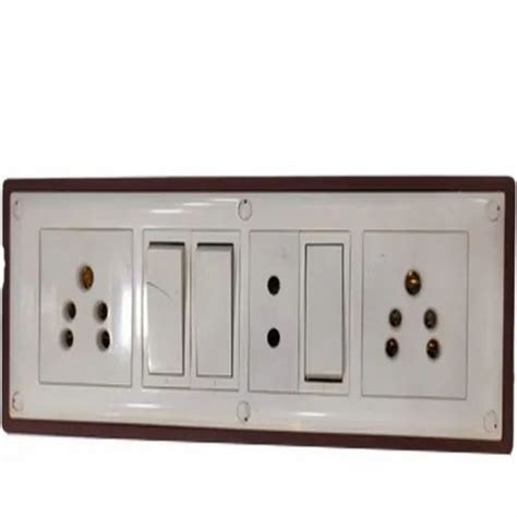 Switch Socket Combination Modular Double Switch Socket Combination Wholesale Trader From Ahmedabad