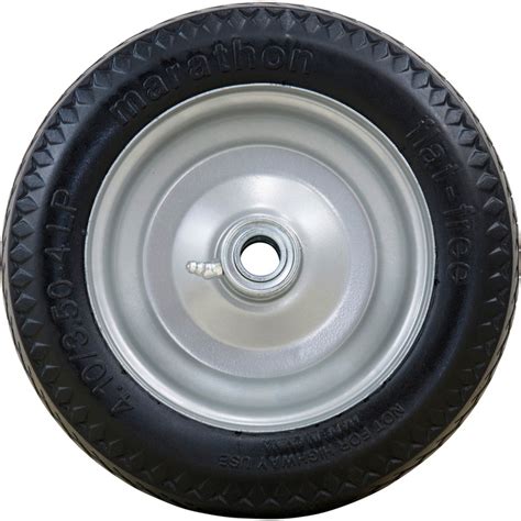 Marathon Tires Flat Free Hand Truck Tire 3 4in Bore 4 10 3 504in