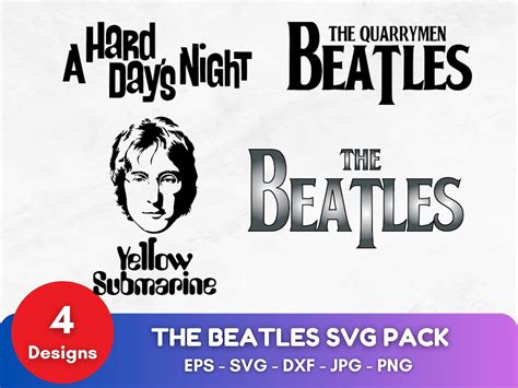 The Beatles Svg Bundle The Beatles Svg Png Music Svg Svg John Lennon