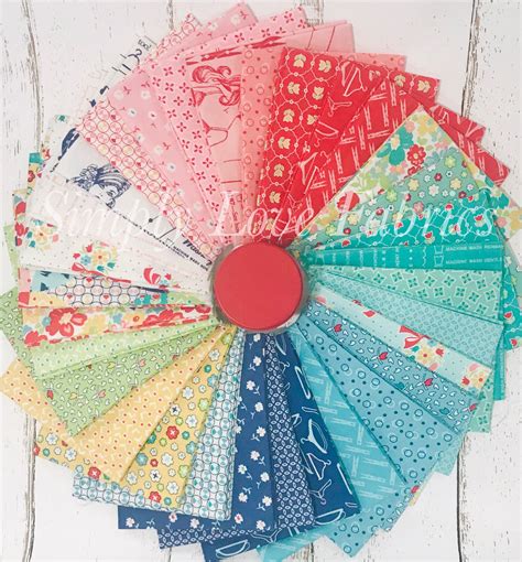 Vintage Housewife Quilt Kit With Vintage Happy 2 Fabric By Lori Holt Of