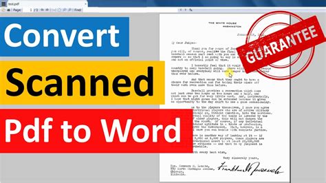 How To Convert Scanned Pdf Documents To Word Text Online Free Edit