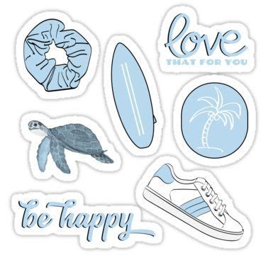 40 Trend Terbaru Light Blue Aesthetic Stickers Aneka Stiker Keren