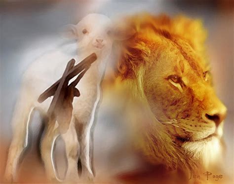 The Lion And The Lamb Digital Art By Jennifer Page Pixels