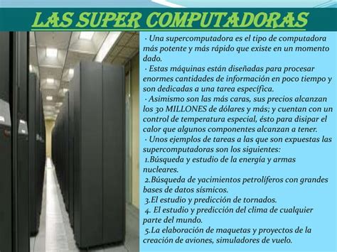 Trabajo de infomatica clasificación de las computadoras PPT