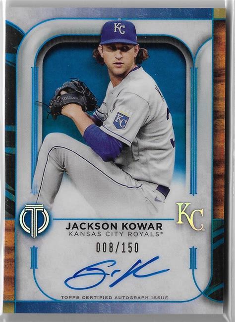 Jackson Kowar Topps Tribute Ta Jk Tribute Autographs Blue