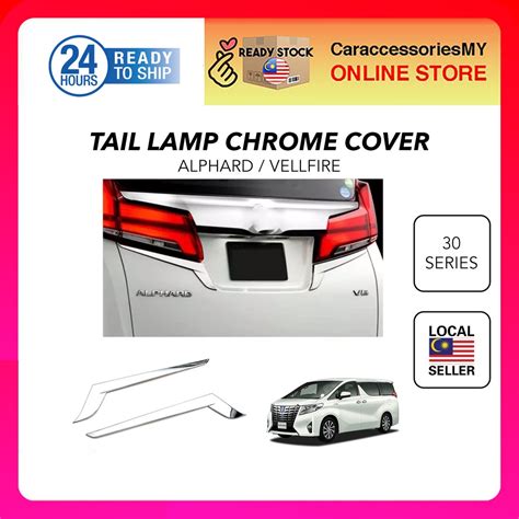 Toyota Vellfire Alphard Agh30 Rear Tail Lamp Chrome Garnish Accessories