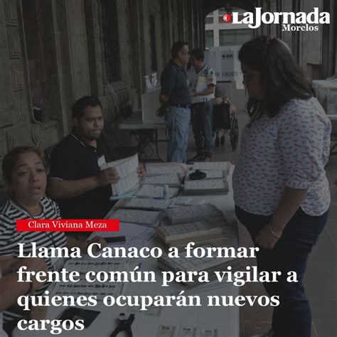 Llama Canaco a formar frente común para vigilar a quienes ocuparán