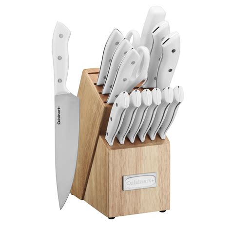 Cuisinart 15-Piece Knife Set with Block, High Carbon Stainless Steel ...