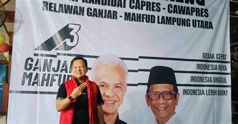 Relawan Ganjar Mahfud Lampura Antusias Nobar Debat Cawapres