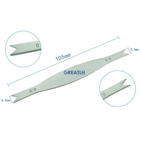 Ophthalmic Caliper For Braunstein Fixd Autoclavable Titanium Alloy