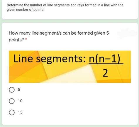 Solved Determine The Number Of Line Segments And Rays Formed In A Line