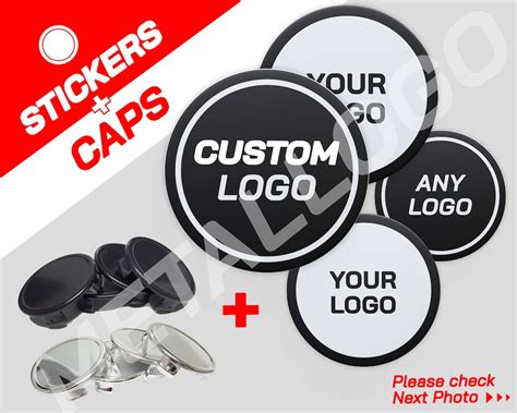 Wheels Center Caps Metal Stickers Custom Car Logo Badge Wheel Trims