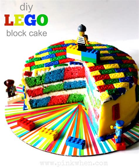 Diy Lego Cake Pinkwhen Lego Birthday Cake Lego Cake Lego Birthday Party